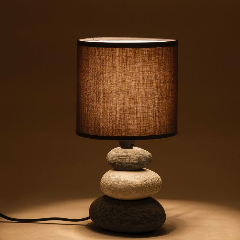 Grey Ceramic Stone Style Base Table Lamp Online Best Prices In 50