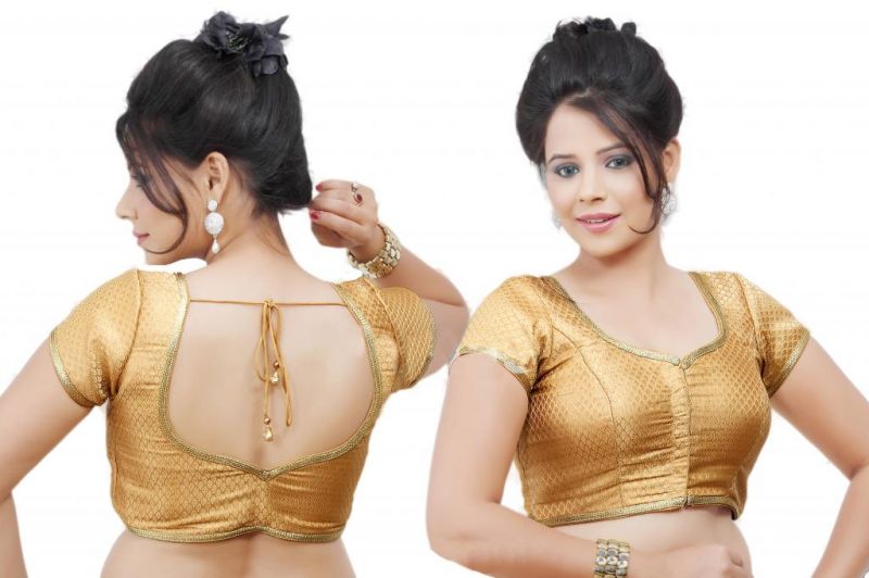 sl designs studio in gold  designer gold.jpg for ss0409 women blouse brocade ._salwar golden blouse brocade
