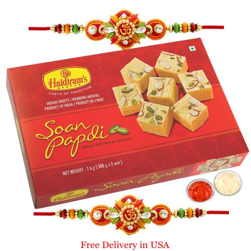 Deals | Rakhi With Haldirams Soan Papdi For Usa for Rs 149