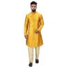 Angrakha Cotton Silk Regular Fit Self Design Kurta Pajama Set ( Code - Bckuset007)
