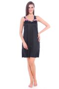 Fasense Women Satin Nightwear Sleepwear Short Slip Nighty Dp075 B
