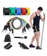 Resistance Bands Pull Rope Pilates Fitness Home Gym Kit Toning Tube (multi Color)