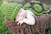 Handmade New Baby Infant Turtule/tortoise Crochet