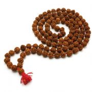 Rudraksha Mala 108 1 Beads, 1.5 No., Rudraksh Mala, 5 Mukhi Rudraksh Mala