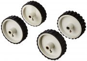 Techamazon White Small Tyre For Robowar(pack Of 4) For Science And Engineering Project