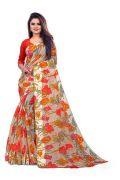 Mahadev Enterprises Multicolor Linen Satin Patta Saree With Running Blouse Piece - ( Code - Bbc175-bb )