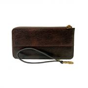 Jl Collections Brown Wristlet Clutch For Women Genuine Leather - ( Code - Jl_ww_3493_br )