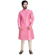 Limited Edition Cotton Silk Regular Fit Self Design Kurta Pajama ( Code - Akakkuset010)