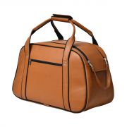 Aquador Duffle Bag With Tan Faux Vegan Leather(ab-s-1438-tan)