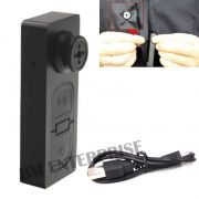 Spy Mini Button S-918 Button Pinhole Hidden Camera With Digital Audio Video Recorder With USB Cable