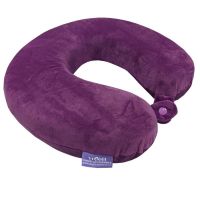 Viaggi Eggplant U Shape Memory Foam Travel Neck Rest Pillow - ( Code - Viiagiie0105 )