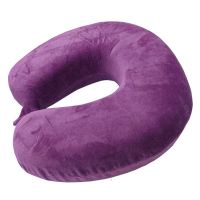 Viaggi Eggplant U Shape Memory Foam Travel Neck Rest Pillow - ( Code - Viiagiie0105 )