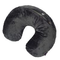 Viaggi Grey Inflatable C Shape Travel Neck Pillow With Cover - ( Code - Via0056 )