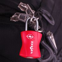 Viaggi Red Travel Sentry Approved Metal Security Luggage Padlock With Key - ( Code - Viiagiie0116 )
