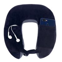 Viaggi Navy Grey U Shape Super Soft Memory Foam Travel Neck Pillow - ( Code - Viiagiie0119 )