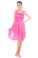 Fasense Women Satin Slip Nightwear Sleepwear Short Nighty Dp057 C