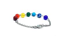 Seven Chakras Crystals Bead Bracelet For Men And Women For Reiki Healing ( Code Chakramtlbr )
