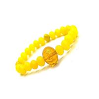 Tibetan Om Mani Padme Hum Engraved Bracelet For Reiki Healing - ( Code - Yellowommanibr )