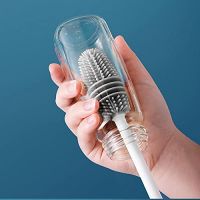 Long Silicone Tpr Kitchen Cleaner Bottle Brush