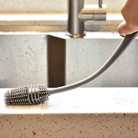 Long Silicone Tpr Kitchen Cleaner Bottle Brush