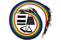 Resistance Bands Pull Rope Pilates Fitness Home Gym Kit Toning Tube (multi Color)