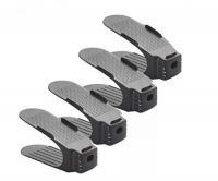 Pack Of 4 Plastic Double Deck Space Saving Shoe Rack Stand