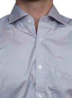 Iq Pure Cotton Grey Shirt For Men