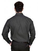 Iq Pure Cotton Black Shirt For Men