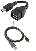 Fliptech Fast Charging Data Cable With Otg Cable For Panasonic Eluga Switch