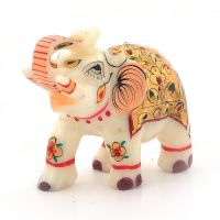 Vivan Creation Rajasthani Handmade Elephant Marble Handicraft 146
