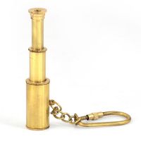 Vivan Creation Pure Brass Handcrafted Telescope In Key Chain -171