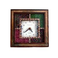 Vivan Creation Antique Handcrafted Gemstone Wooden Wall Clock