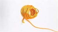 Kuhu Creations Vedroopam Sacred Thread Puja Dhaga, Evil Eye Protection Nazar Suraksha. (golden Ylo Silky Rope, 5 Meters)