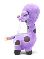 Kuhu Creations Supreme Multicolor Cute Soft Toys. (giraffe (18cm) Purple)
