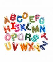 Fridge Magnet 26 PCs Wooden Stickers In Vivid Shapes Cute And Beautiful