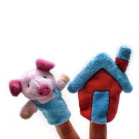 Uhu Creations Finger Puppets Three Little Pig Story - Set Of 8