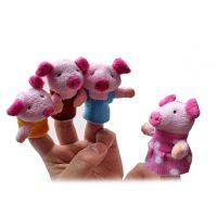 Uhu Creations Finger Puppets Three Little Pig Story - Set Of 8
