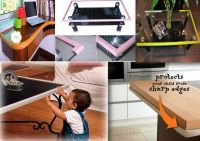 Kids Baby Protect Black Table Corner Bar Protector EDGE & Corner Black