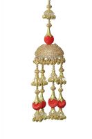 Parecido Designer Traditional Wedding Kaleere Set In Golden And Red Color For Women