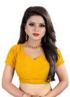 Mahadev Enterprise Brown Chiffon Printed Saree With Banglori Print Blouse Piecs( Code -bbc188h)