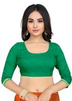 Mahadev Enterprise Printed Georgette Lace Border Saree With Running Blouse Piece (dc262orange)