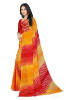 Mahadev Enterprise Printed Georgette Saree With Running Blouse Piece (dc265yellow)