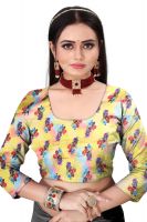 Mahadev Enterprise Digital Print Crepe Saree With Running Blouse Piece (dc254c)