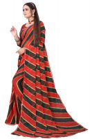Mahadev Enterprise Fancy Printed Georgette Saree With Running Blouse Piece (dc253red)