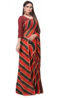 Mahadev Enterprise Fancy Printed Georgette Saree With Running Blouse Piece (dc253red)