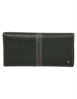 Jl Collections Green & Burgundy Men's & Women's Leather Wallet Gift Sets (pack Of 2)