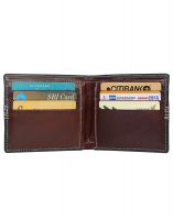 Jl Collections 6 Card Slots Black Men's Leather Wallet & Belt (pack Of 2)