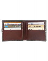 Jl Collections 6 Card Slots Navy Blue Men's Leather Wallet & Belt (pack Of 2)