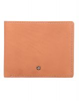 Jl Collections 4 Card Slots Camel Men's Leather Wallet With Keychain & Ball Pen Gift Sets (pack Of 3)