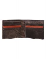 Jl Collections 8 Card Slots Brown Men's & Women's Leather Wallet (pack Of 2)
